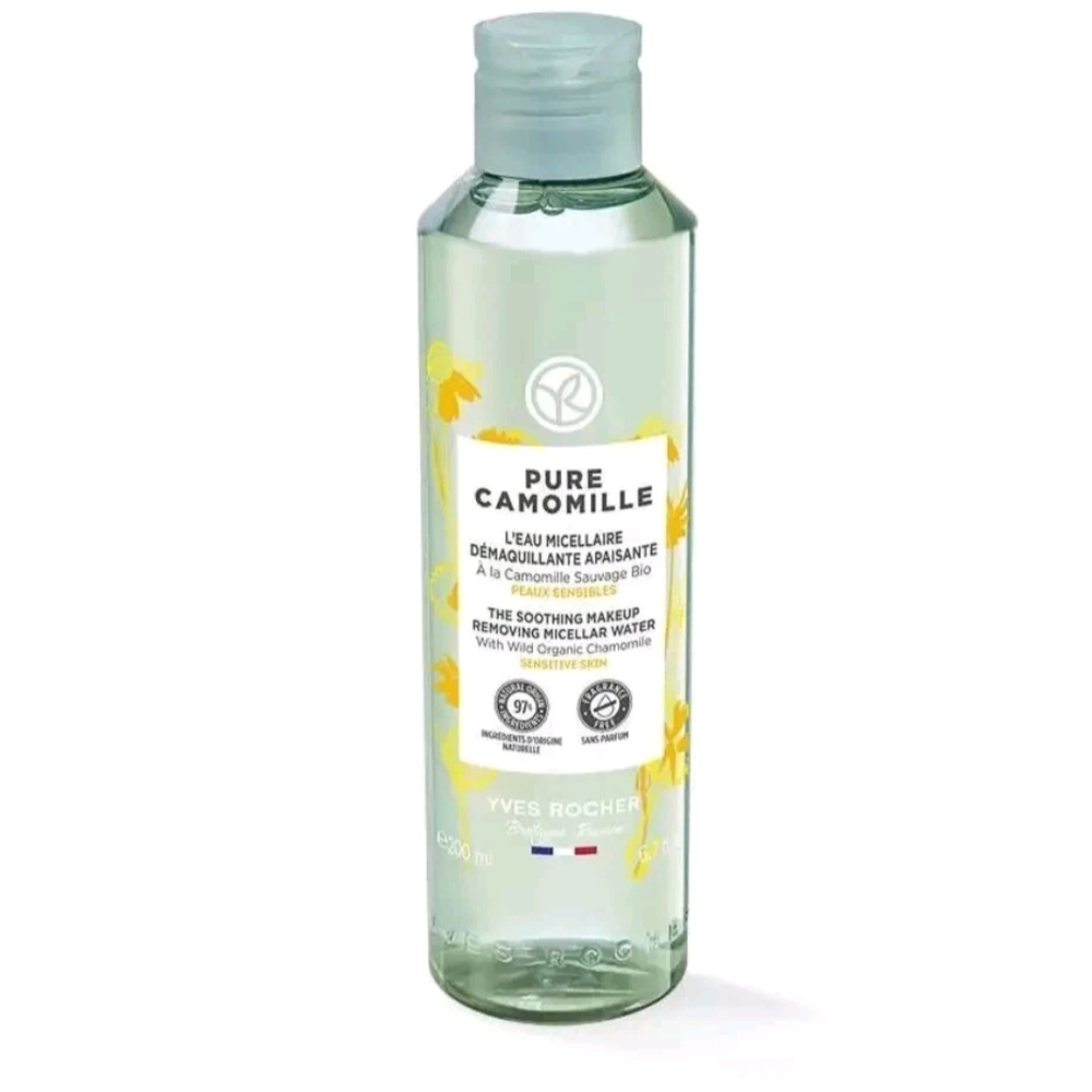 NWT Yves Rocher Pure Camomille Soothing Makeup Removing Micellar Water 6.7 fl oz